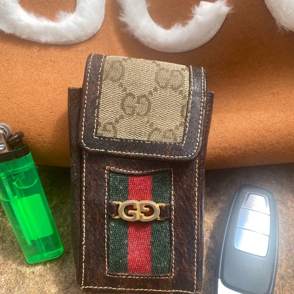 Auth rare GUCCI monogram case card key holder , lighter stash box case - Picture 4 of 10